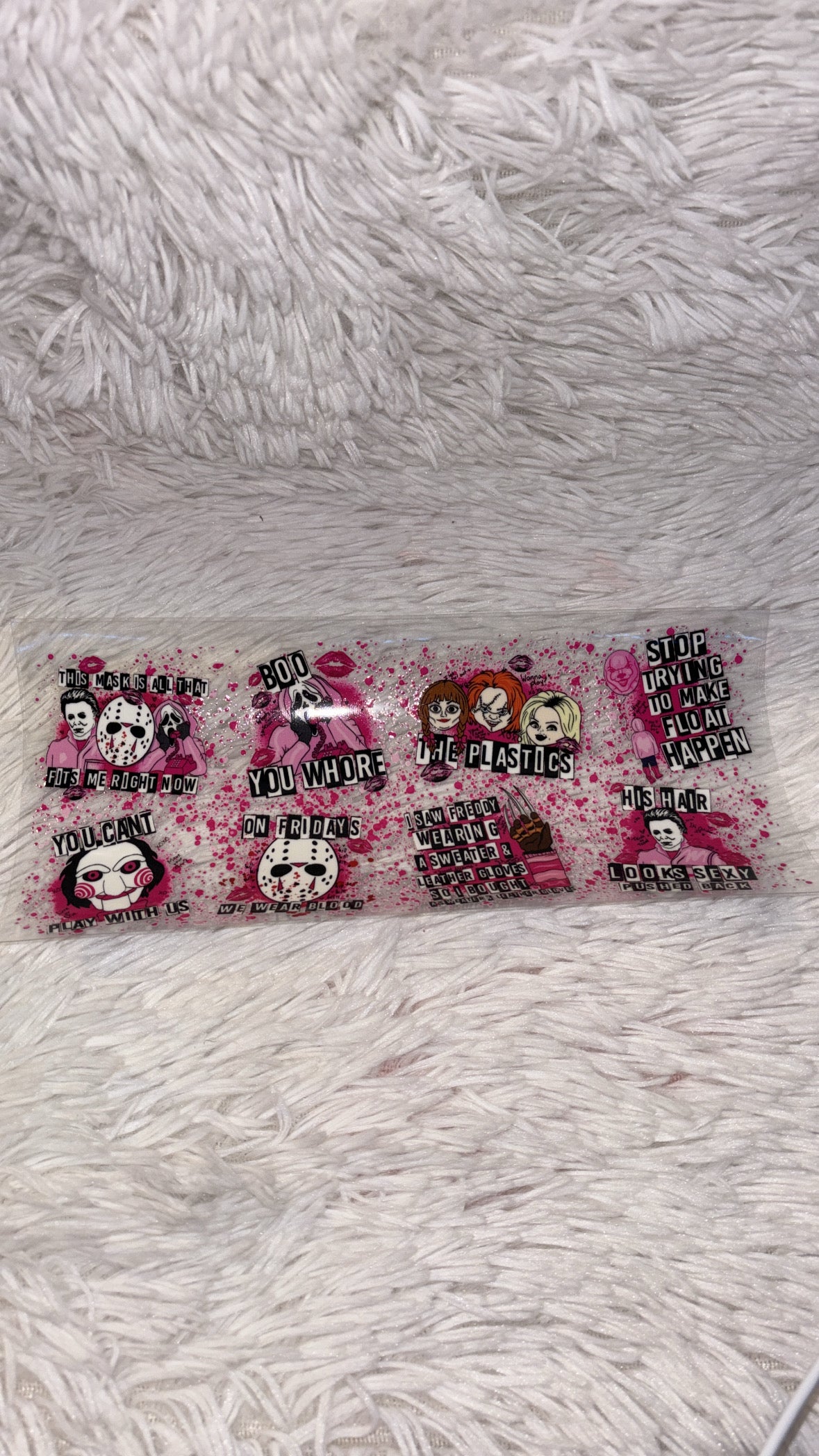 Pink Halloween 16oz UVDTF WRAP