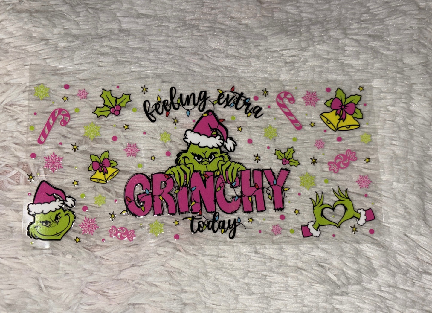 Grinchy xmas 16oz UVDTF Wraps