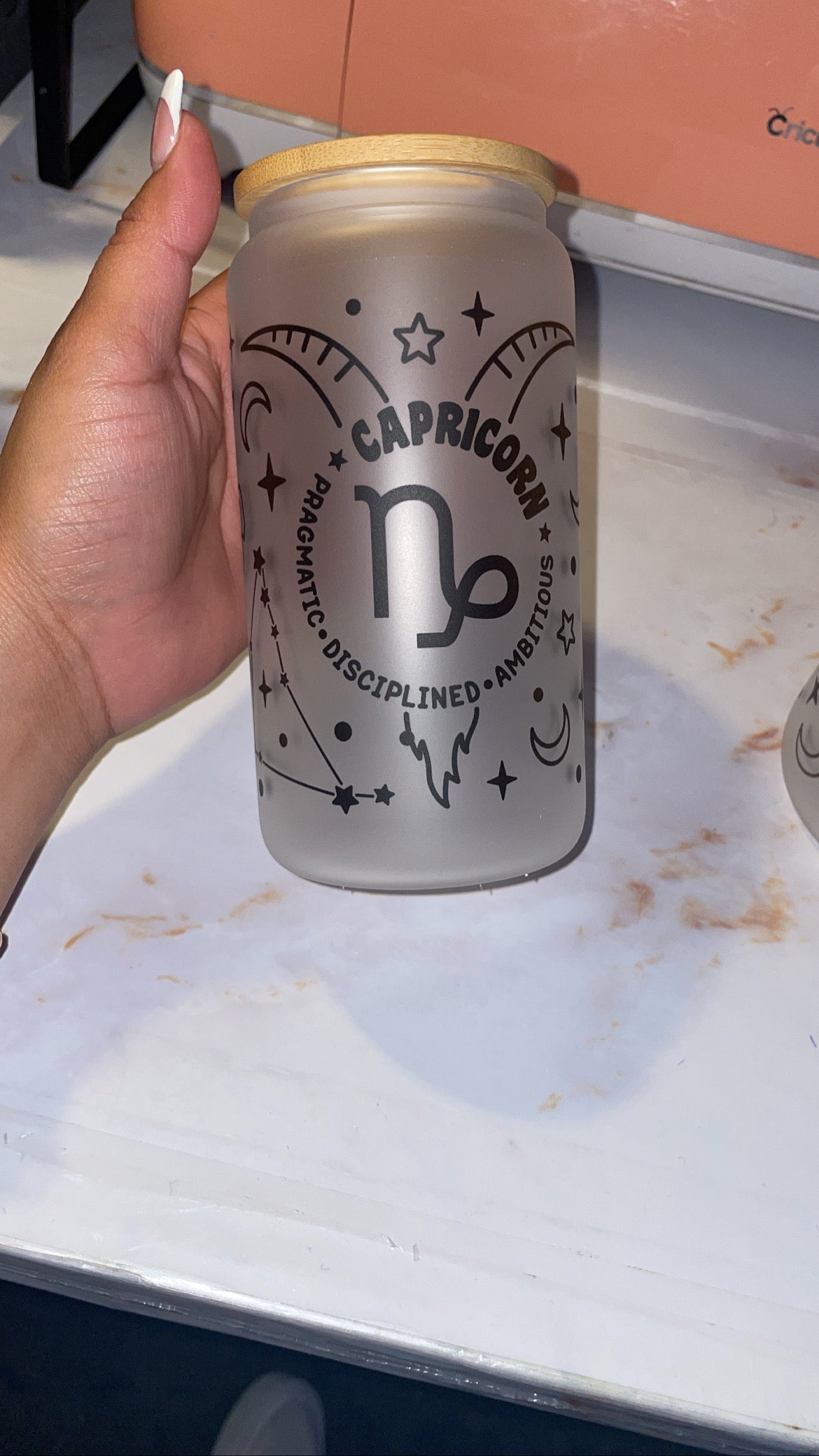 Zodiac 16oz Glass Cup