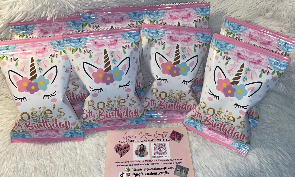 Chip Bag Favors