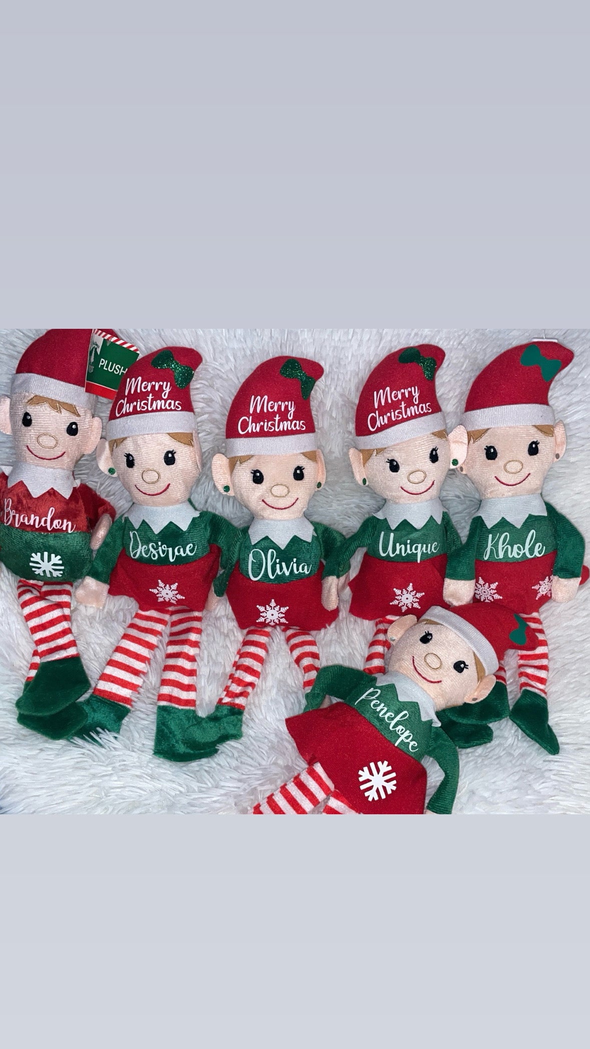 Elf Christmas plush