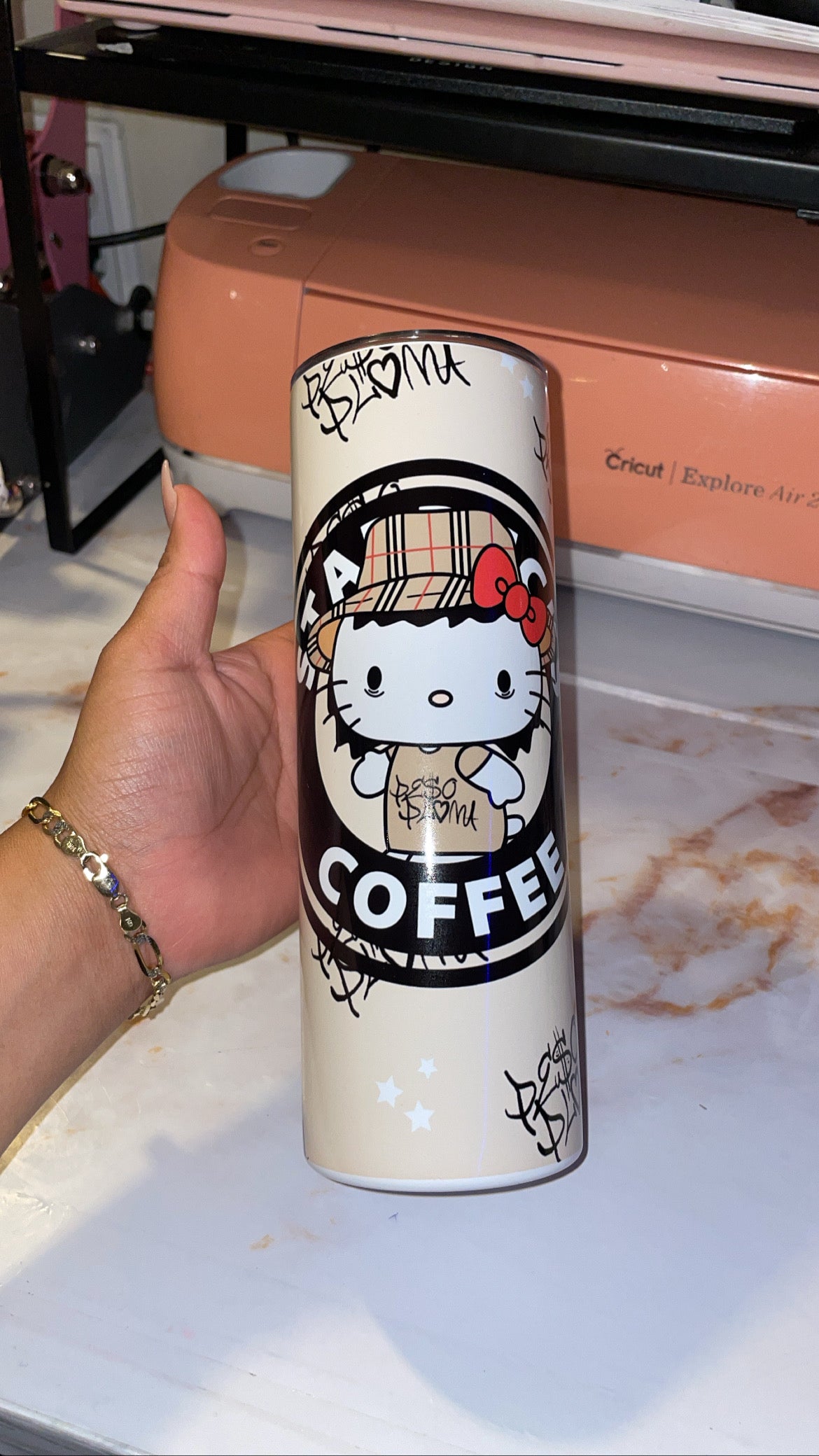 Kitty Peso P Inspired 20oz Tumbler