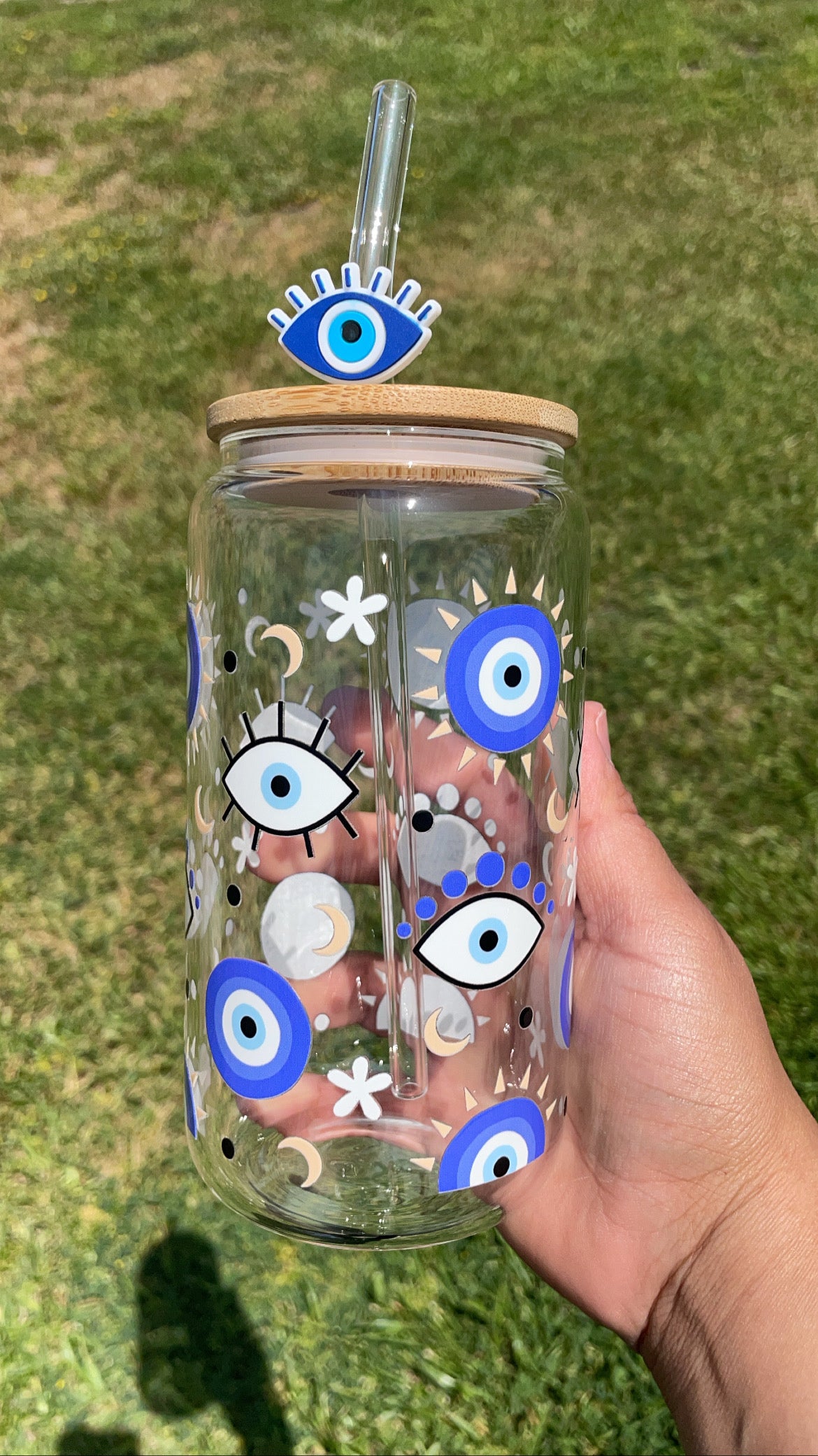 Buenas Vibras Only 16oz Glass Cup