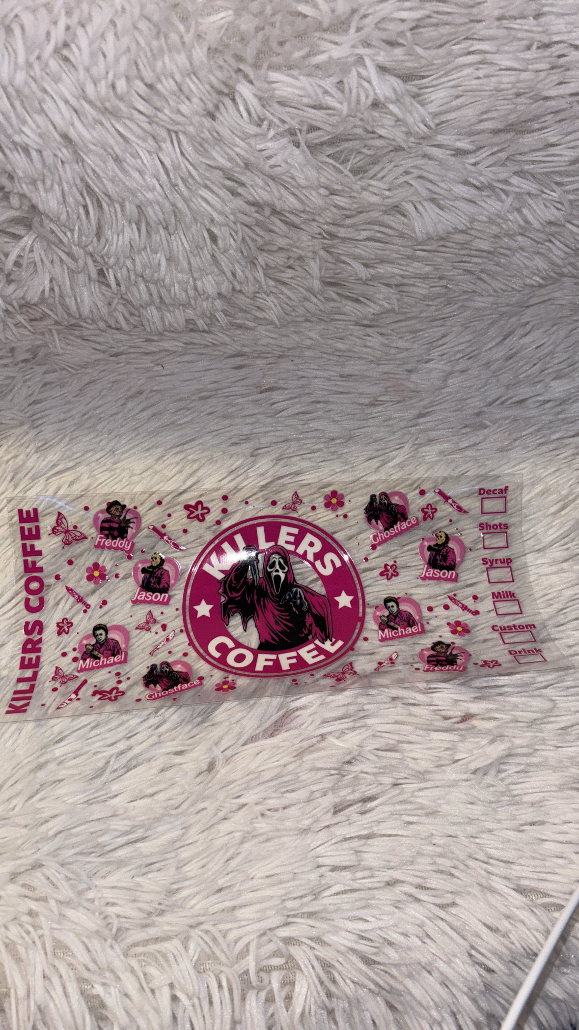 Pink Halloween 16oz UVDTF WRAP