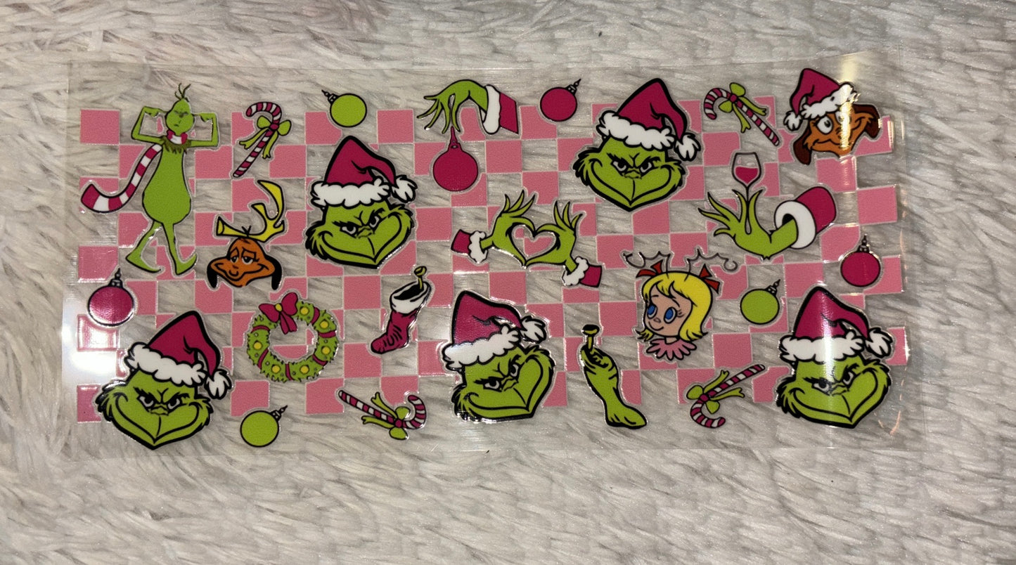 Grinchmas 16oz UVDTF WRAPS
