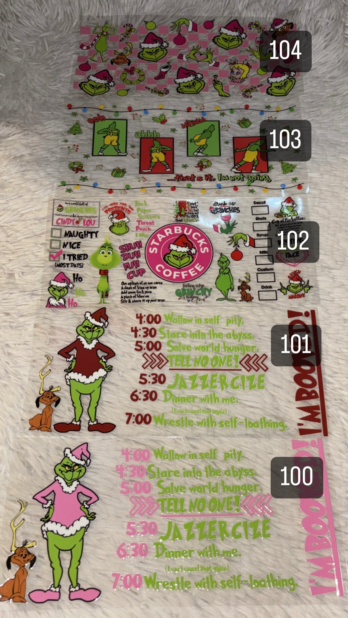 Grinchmas 16oz UVDTF WRAPS