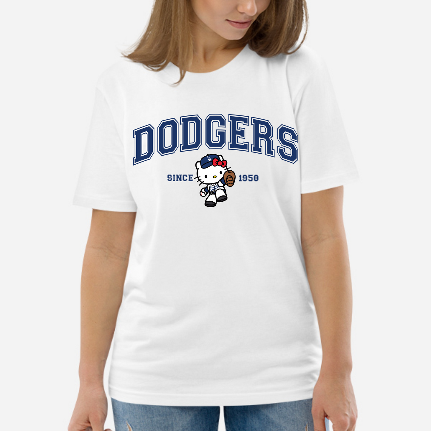 Dodger kitty T-Shirt White