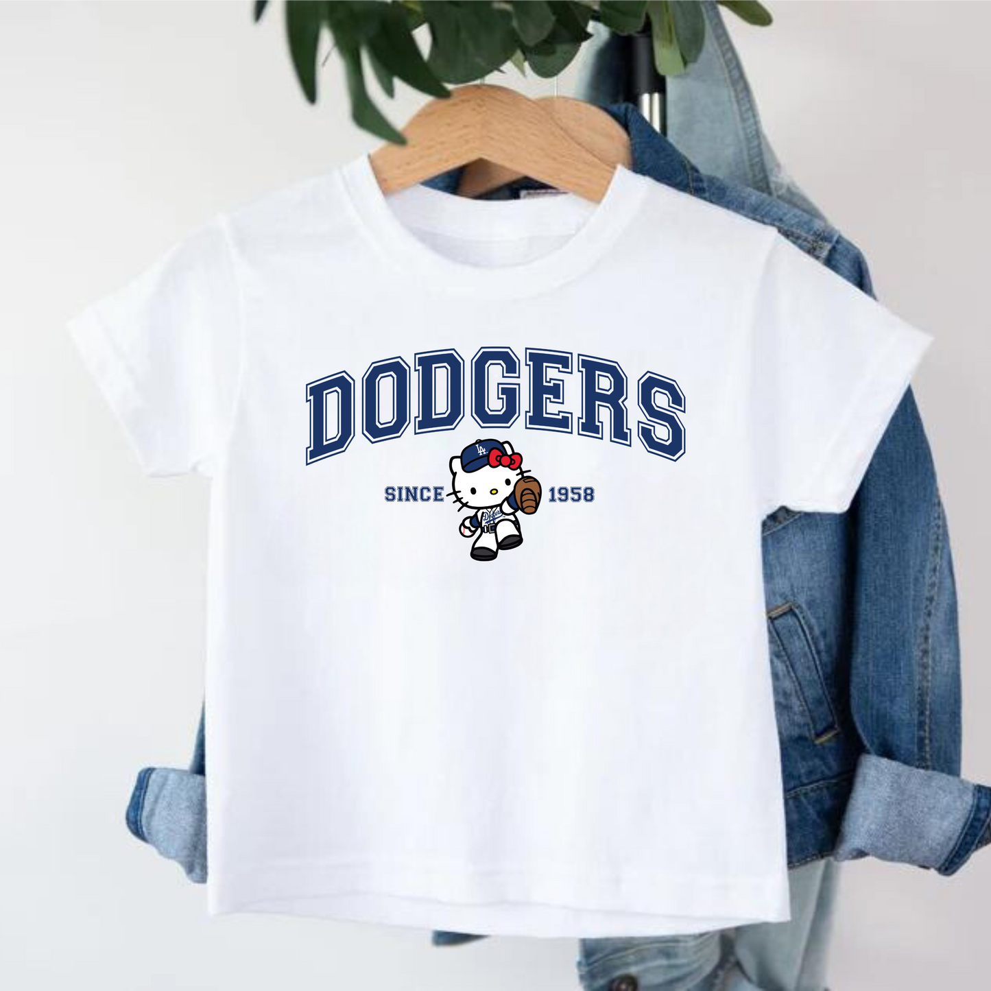Kids Dodger Kitty tee