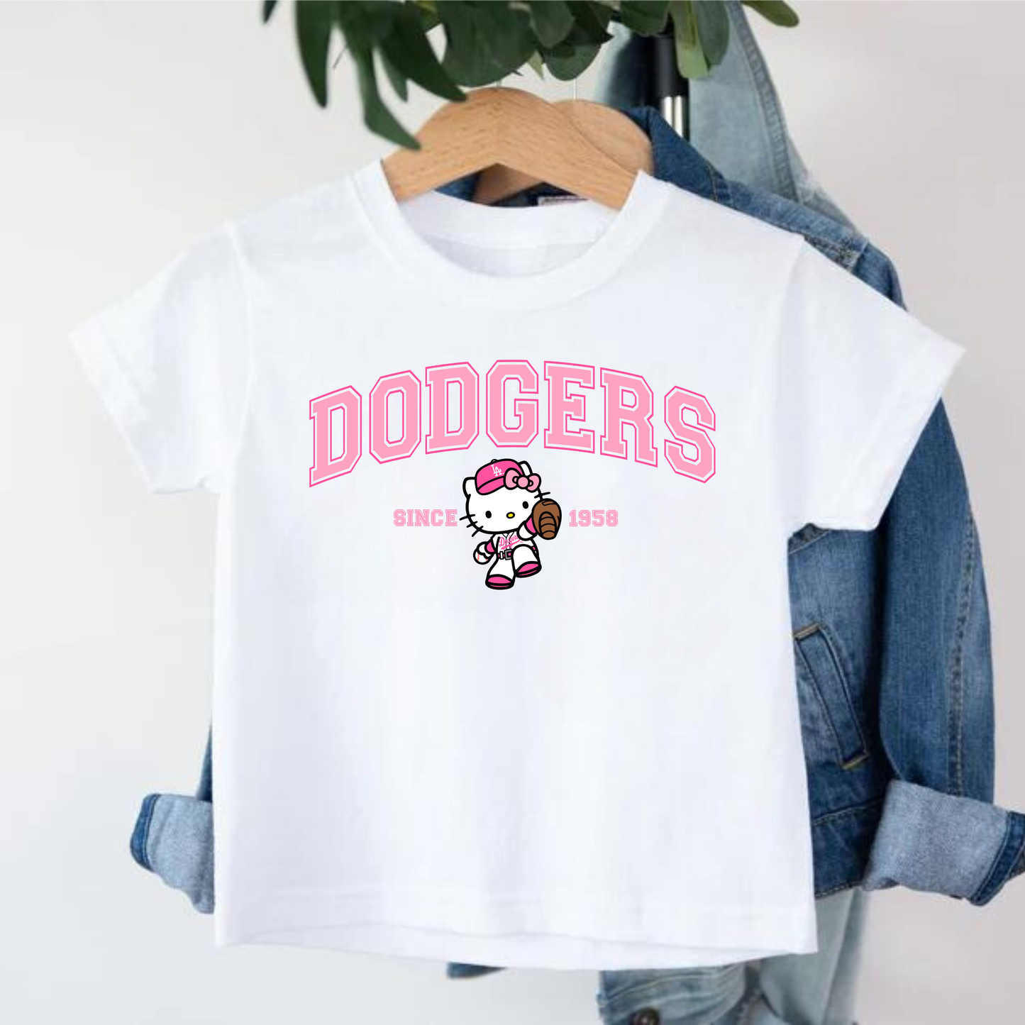 Kids Dodger Kitty tee