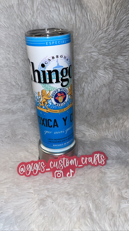 Chingona Modelo Baby Blue 20oz Tumbler