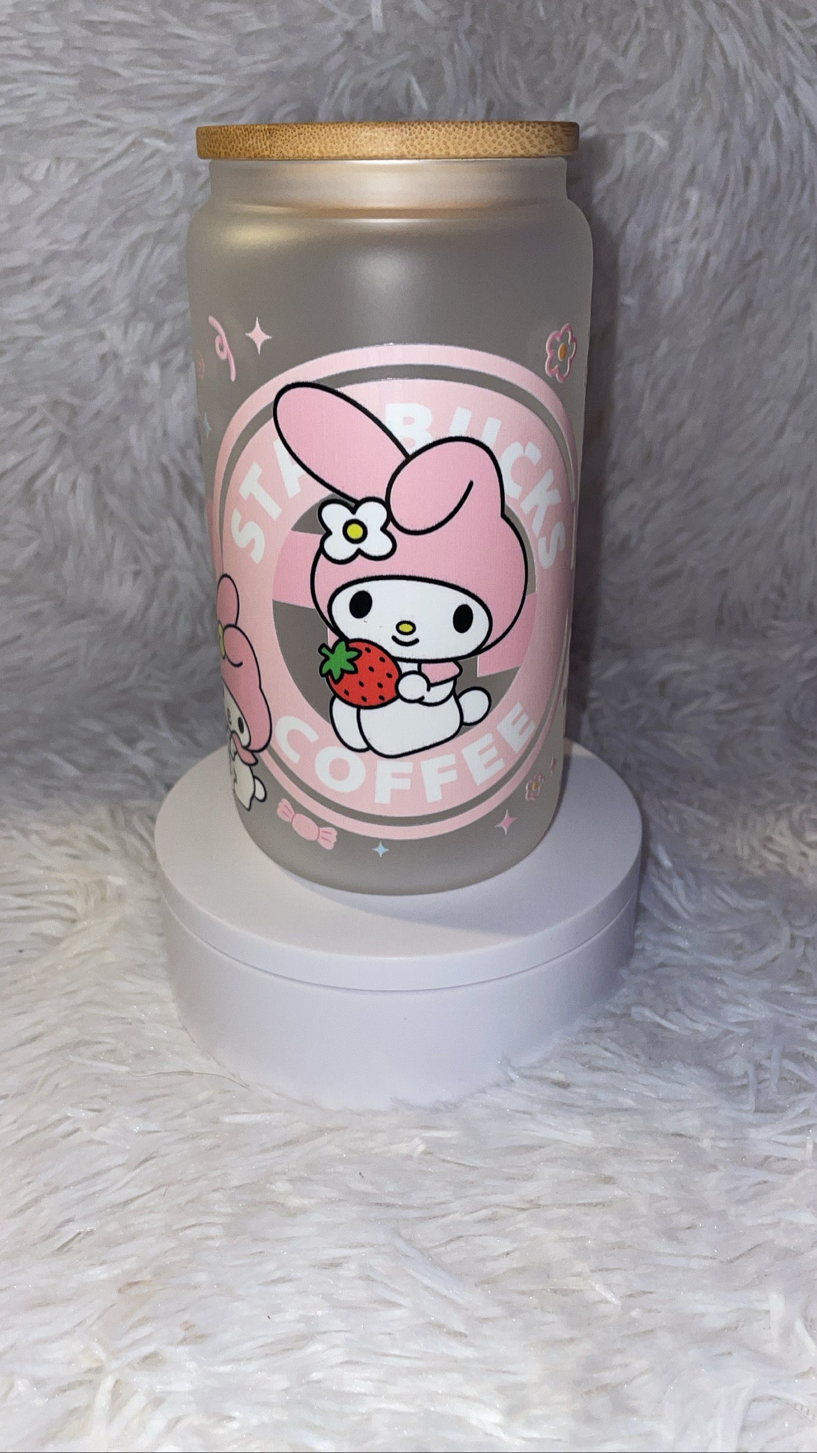 Melody 16oz Frosted Glass Cup